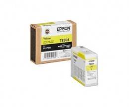 Tinteiro Original Epson T8504 Amarelo 80ml