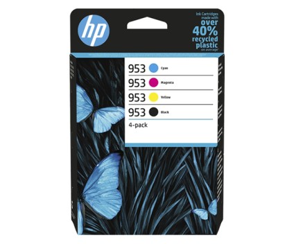 4 Tinteiros Originais, HP 953 Preto 24ml + Cor 10ml