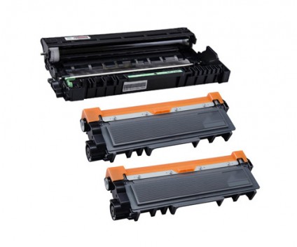 1 Tambor Compativel Brother DR-2300 Preto ~ 12.000 Paginas + 2 Toners Compativeis, Brother TN-2320 Preto ~ 2.600 Paginas