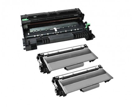 1 Tambor Compativel Brother DR-3300 ~ 30.000 Paginas + 2 Toners Compativeis Brother TN-3330 / TN-3380 Preto ~ 8.000 Paginas