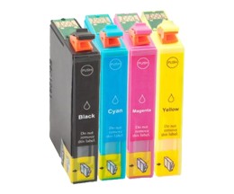 4 Tinteiros Compativeis, Epson T05H1-T05H4 / 405 XL Preto 18.9ml + Cor 14.7ml ~ 1.100 páginas