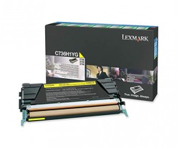 Toner Original Lexmark C736H1YG Amarelo ~ 10.000 Paginas