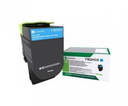 Toner Original Lexmark 71B2HC0 Cyan ~ 3.500 Paginas