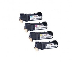 4 Toners Compativeis, Xerox 106R0128X Preto + Cor ~ 2.500 / 1.900 paginas