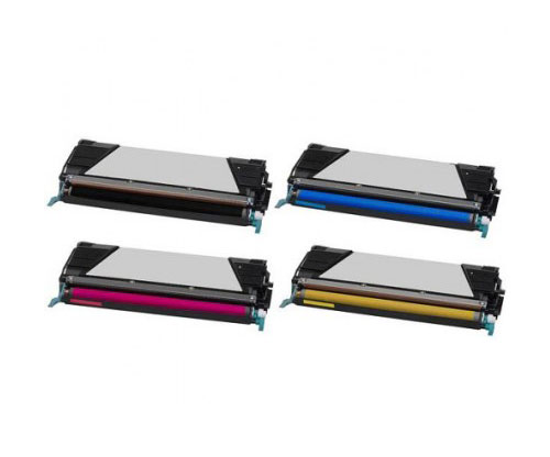 4 Toners Compativeis, Lexmark C734A1 / C736H1 ~ 8.000 / 6.000 Paginas