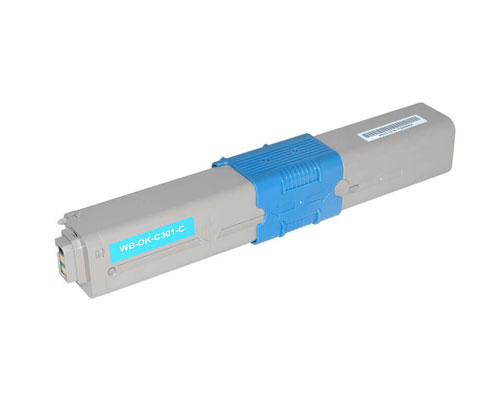 Toner compativel OKI C301 / 44973535 Cyan ~ 1.500 Paginas