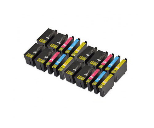 20 Tinteiros Compativeis, Epson T2701-T2704 / T2711-T2714 / 27 XL Preto 22.4ml + Cor 15ml