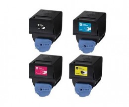 4 Toners Compativeis, Canon C-EXV 21 Preto + Cor ~ 28.000 / 14.000 Paginas