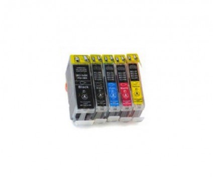 5 Tinteiros Compativeis, Canon BCI-3 / BCI-6 / BCI-5 Preto 26.8ml + Cor 13.4ml