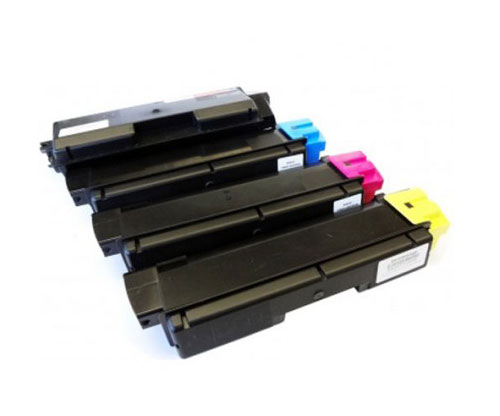 4 Toners Compativeis, Kyocera TK 580 Preto + Cor ~ 4.000 / 3.000 Paginas