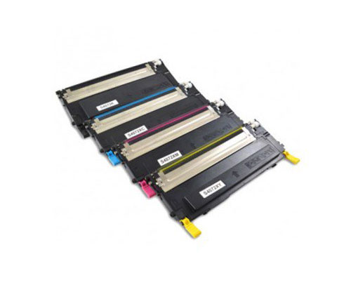 4 Toners Compativeis, Samsung 4072S Preto + Cor ~ 1.500 / 1.000 paginas