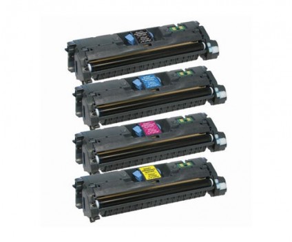 4 Toners Compativeis, HP 121A / HP 122A Preto + Cor ~ 5.000 / 4.000 Paginas