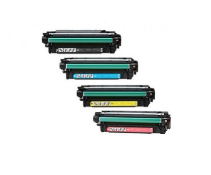 4 Toners Compativeis, HP 504X Preto + 504A Cor ~ 10.500 / 7.000 Paginas