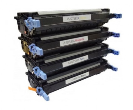 4 Toners Compativeis, HP 501A Preto + 503A Cor ~ 6.000 Paginas