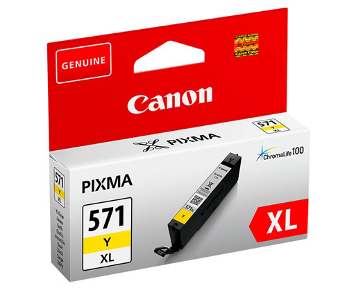 Tinteiro Original Canon CLI-571XL Amarelo 11ml