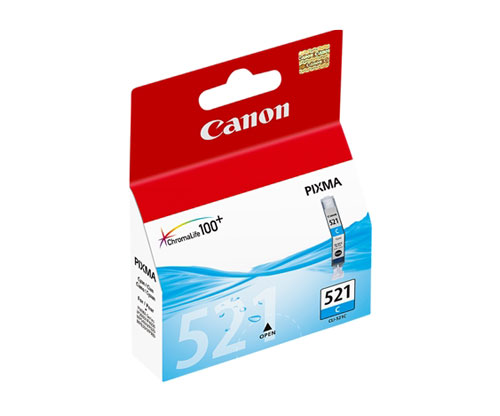 Tinteiro Original Canon CLI-521 Cyan 9ml ~ 448 Paginas