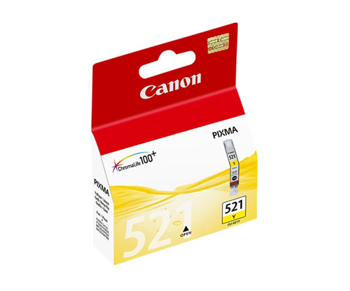 Tinteiro Original Canon CLI-521 Amarelo 9ml ~ 477 Paginas