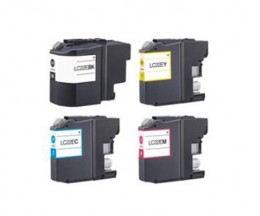 4 Tinteiros Compativeis, Brother LC-22E BK Preto + Cor