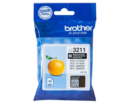 Tinteiro Original Brother LC-3211BK Preto ~ 200 Paginas