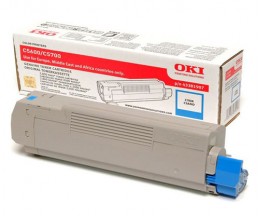 Toner Original OKI 43381907 Cyan ~ 2.000 Paginas