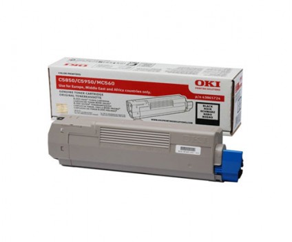 Toner Original OKI 43865724 Preto ~ 8.000 Paginas