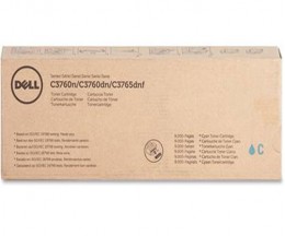 Toner Original DELL 59311118 / 9FY32 Cyan ~ 5.000 Paginas