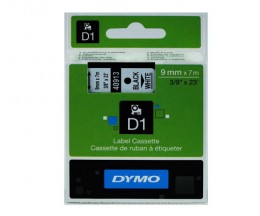 Fita Original DYMO 40913 Preto 9mm x 7m