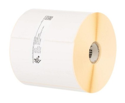 4 Etiquetas Originais, Zebra 880746-101 102mm x 102mm ~ 1.432 / Rolo