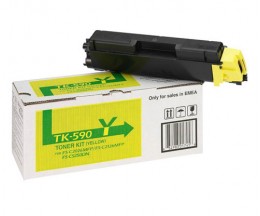 Toner Original Kyocera TK 590 Y Amarelo ~ 5.000 Paginas