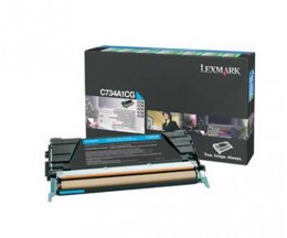 Toner Original Lexmark C734A1CG Cyan ~ 6.000 Paginas