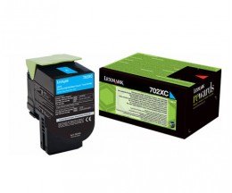 Toner Original Lexmark 702XC Cyan ~ 4.000 Paginas