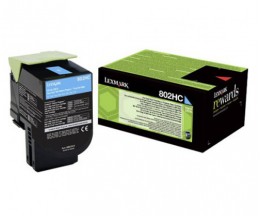 Toner Original Lexmark 802HC Cyan ~ 3.000 Paginas