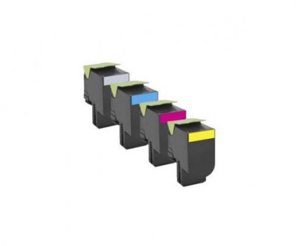 4 Toners Compativeis, Lexmark 802H Preto + Cor ~ 4.000 / 3.000 Paginas