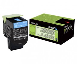 Toner Original Lexmark 802SC Cyan ~ 2.000 Paginas