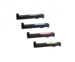 4 Toners Compativeis, HP 827A Preto + Cor ~ 29.500 / 32.000 Paginas