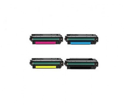 4 Toners Compativeis, HP 646X / 646A Preto + Cor ~ 17.000 / 12.500 Paginas