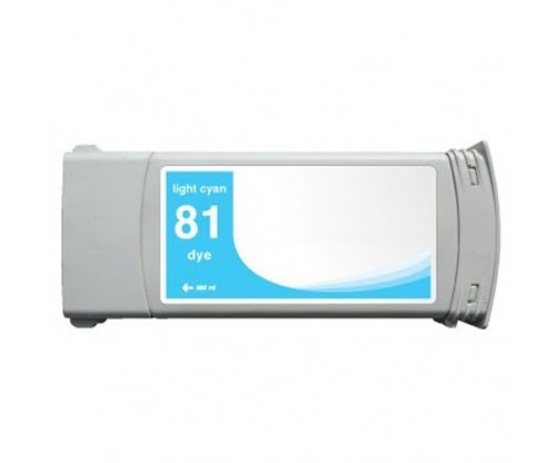 Tinteiro Compativel HP 81 Cyan Claro 680ml ~ 1.000 Paginas