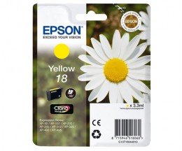 Tinteiro Original Epson T1804 / 18 Amarelo 3.3ml