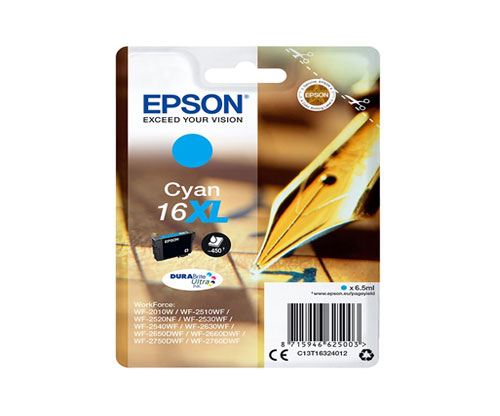 Tinteiro Original Epson T1632 / 16 XL Cyan 6.5ml