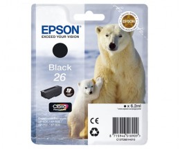 Tinteiro Original Epson T2601 / 26 Preto 6.2ml