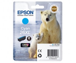 Tinteiro Original Epson T2632 / 26 XL Cyan 9.7ml