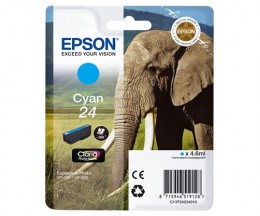 Tinteiro Original Epson T2422 / 24 Cyan 4.6ml