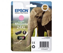 Tinteiro Original Epson T2436 / 24 XL Magenta Claro 9.8ml