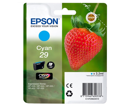 Tinteiro Original Epson T2982 / 29 Cyan 3.2ml