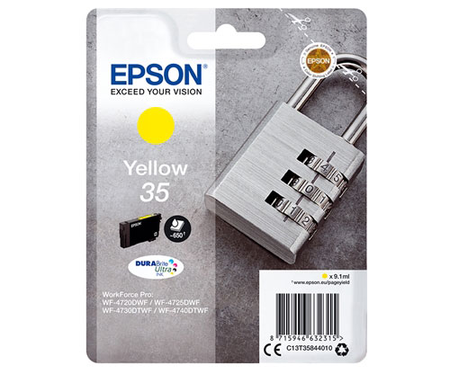 Tinteiro Original Epson T3584 / 35 Amarelo 9.1ml ~ 650 paginas