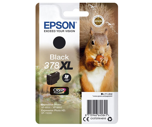 Tinteiro Original Epson T3791 / 378 XL Preto 11.2ml