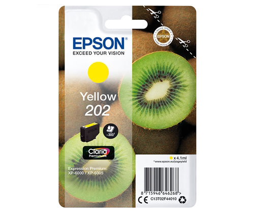 Tinteiro Original Epson T02F4 / 202 Amarelo 4.1ml