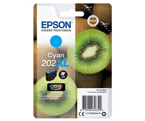 Tinteiro Original Epson T02H2 / 202 XL Cyan 8.5ml