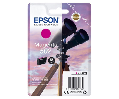 Tinteiro Original Epson T02V3 / 502 Magenta 3.3ml