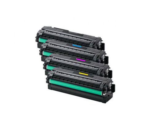 4 Toners Compativeis, Samsung 505L Preto + Cor ~ 6.000 / 3.500 Paginas